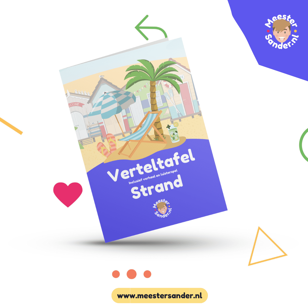 Verteltafel Strand in de zomer